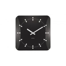 Karlsson Wall Clock Sucinto Dome Square - Black Karlsson Wall Clock Sucinto Dome Square - Black