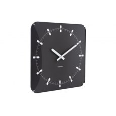 Karlsson Wall Clock Sucinto Dome Square - Black Karlsson Wall Clock Sucinto Dome Square - Black