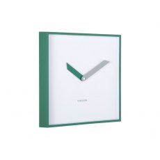 Karlsson Wall Clock Cool Retro Cuadrado - Retro Green Karlsson Wall Clock Cool Retro Cuadrado - Retro Green