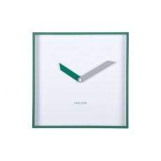 Karlsson Wall Clock Cool Retro Cuadrado - Retro Green Karlsson Wall Clock Cool Retro Cuadrado - Retro Green