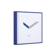 Karlsson Wall Clock Cool Retro Cuadrado - Cobalt Blue Karlsson Wall Clock Cool Retro Cuadrado - Cobalt Blue