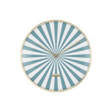 Karlsson Wall Clock Candy Swirl Dome - Turquoise Blue & White Karlsson Wall Clock Candy Swirl Dome - Turquoise Blue & White