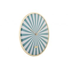 Karlsson Wall Clock Candy Swirl Dome - Turquoise Blue & White Karlsson Wall Clock Candy Swirl Dome - Turquoise Blue & White