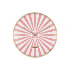 Karlsson Wall Clock Candy Swirl Dome - Flamingo Pink & White Karlsson Wall Clock Candy Swirl Dome - Flamingo Pink & White