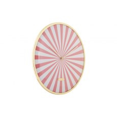 Karlsson Wall Clock Candy Swirl Dome - Flamingo Pink & White Karlsson Wall Clock Candy Swirl Dome - Flamingo Pink & White