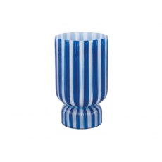 Present Time Vase Rayado Retro Large - Cobalt Blue Present Time Vase Rayado Retro Large - Cobalt Blue