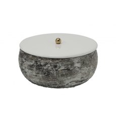 Present Time Storage Box Mosaic Marble - White Present Time Storage Box Mosaic Marble - White