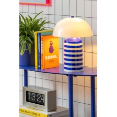Leitmotiv Table Lamp Rayado Retro - Cobalt Blue Leitmotiv Table Lamp Rayado Retro - Cobalt Blue