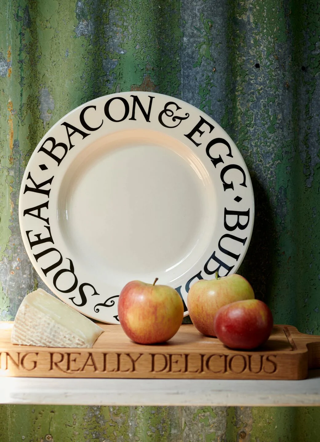 Emma Bridgewater Black Toast Bacon & Egg Large Dinner Plate 10.5 Inch