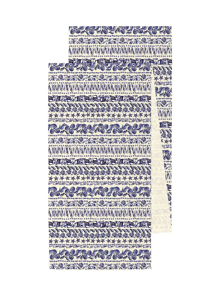 Emma Bridgewater Blue Shells Table Runner