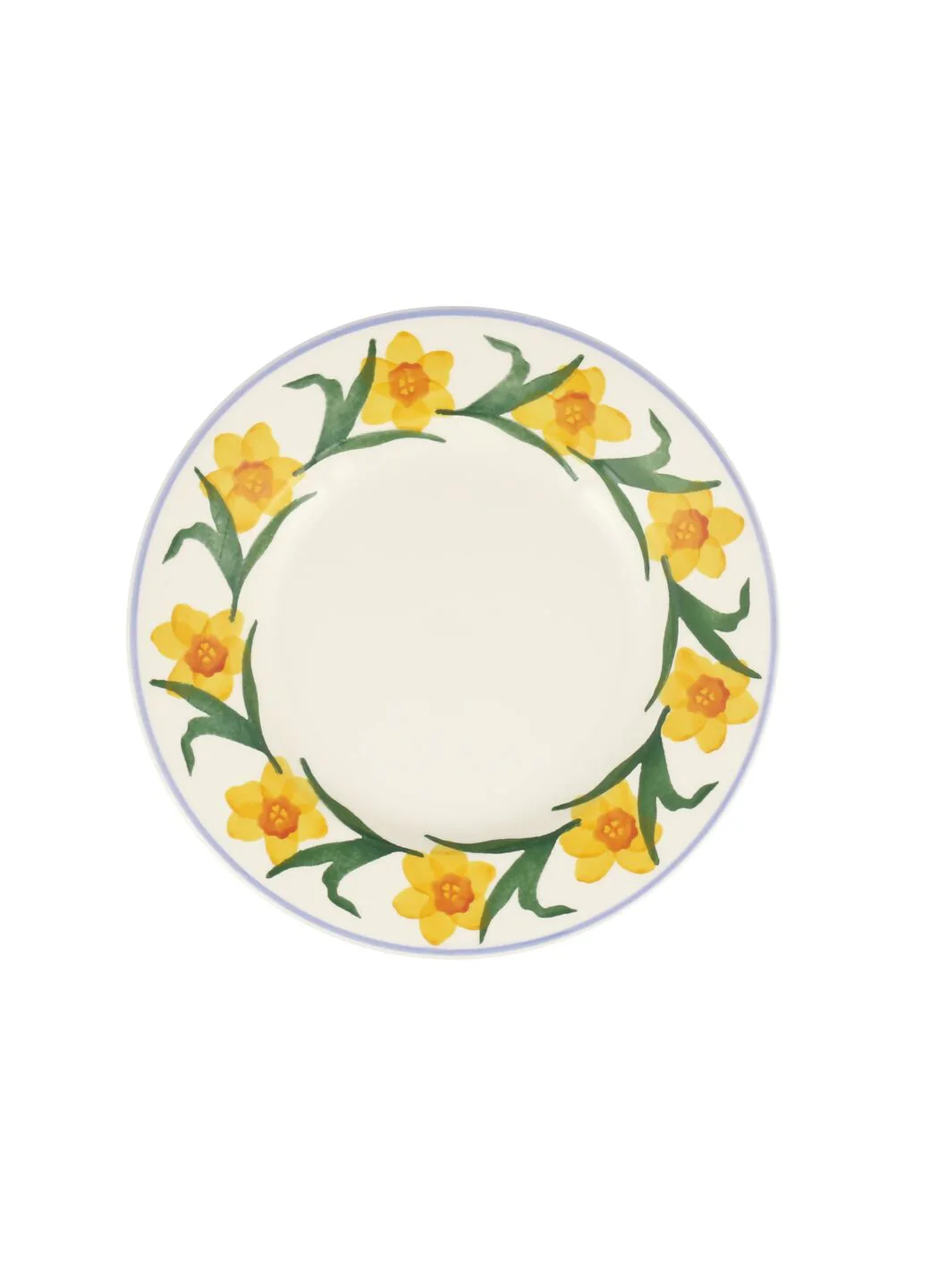 Emma Bridgewater Windblown Daffodils Medium Dinner Plate 8.5 Inch