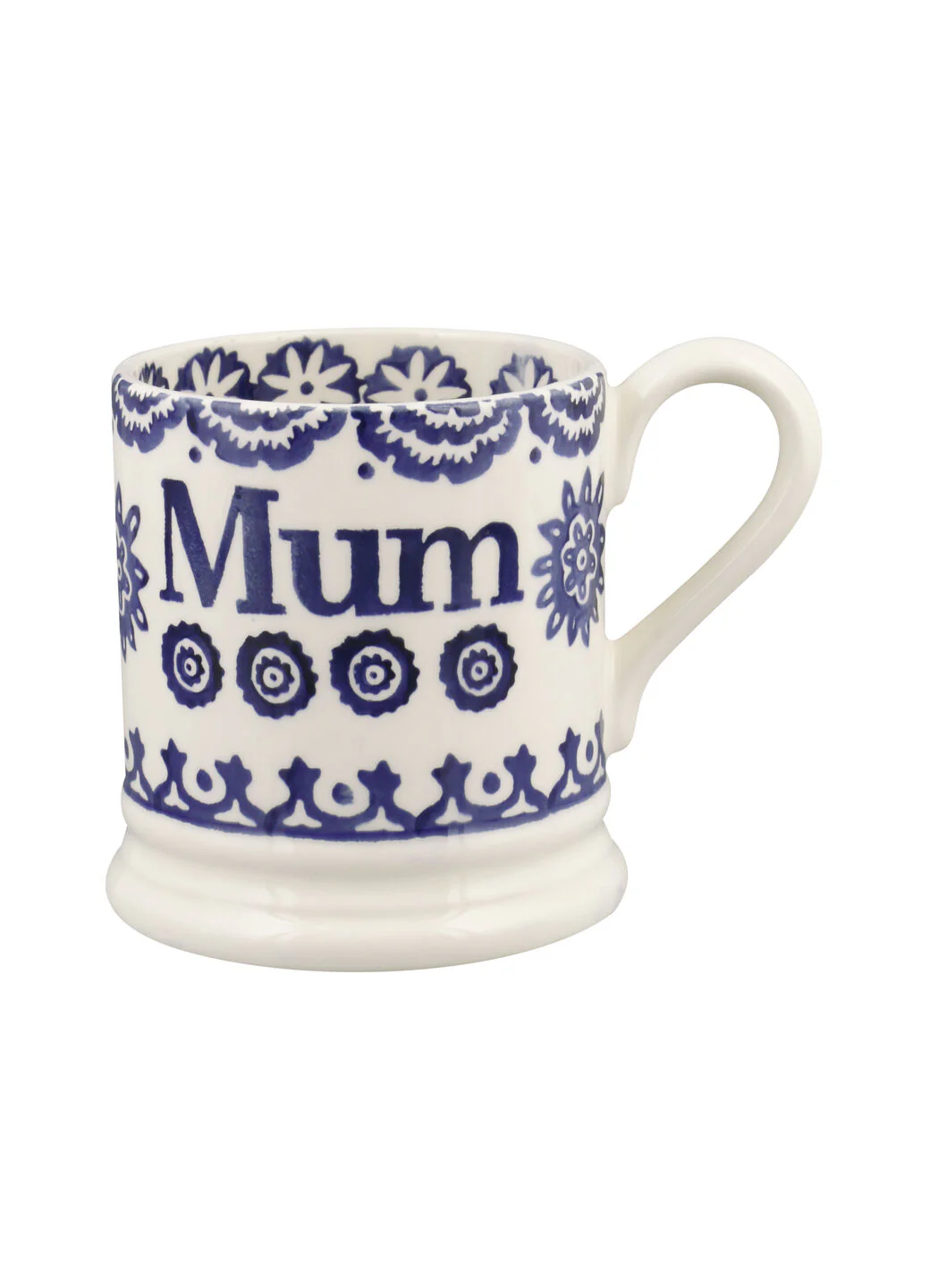 Emma Bridgewater Blue Hen & Border Mum 1/2 Pint Mug