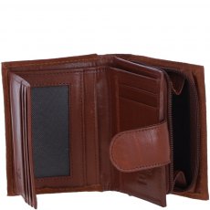 Ashwood Leather Suede RFID Protected Purse - Tan S50