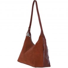 Ashwood Leather Suede Shoulder Bag with Adjustable Strap - Tan S53