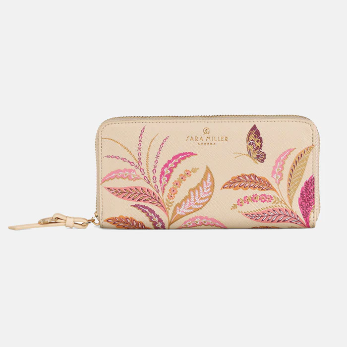 Sara Miller Fern Garden Large Zip Purse