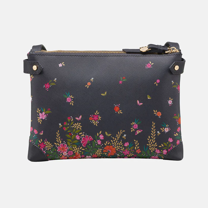 Sara Miller Ditsy Floral Zip Crossbody Bag Sara Miller Ditsy Floral Zip Crossbody Bag