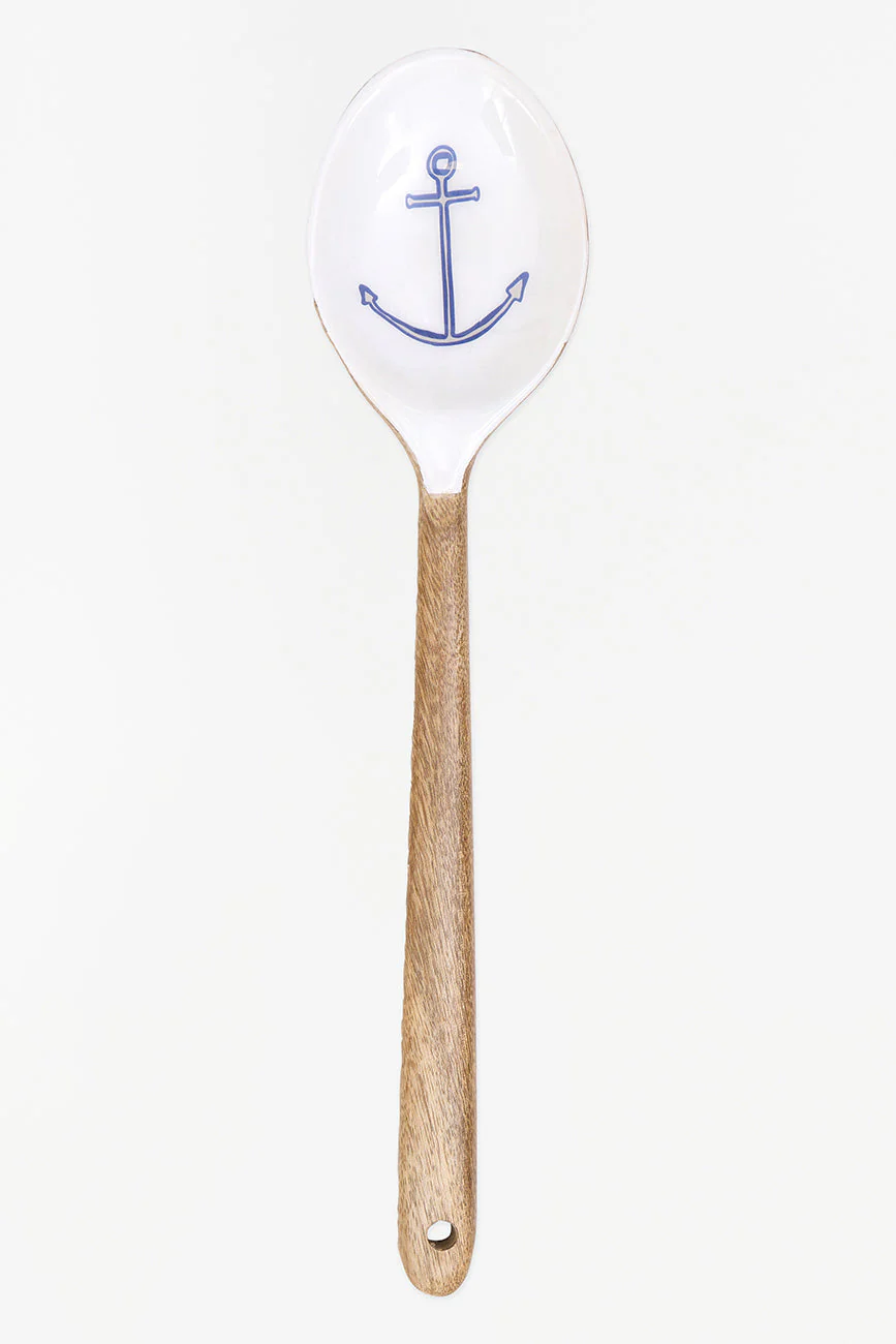 Batela Enamel  Anchor Wooden Spoon