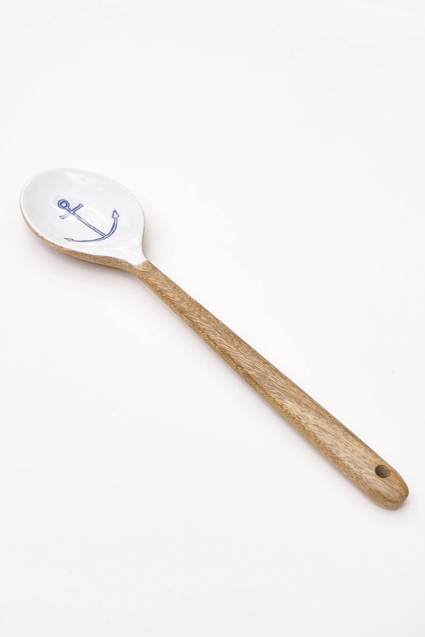 Batela Enamel  Anchor Wooden Spoon