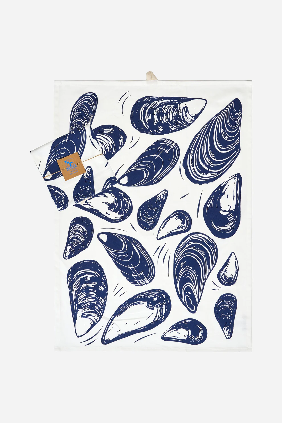 Batela Tea Towel With Mussels Motif