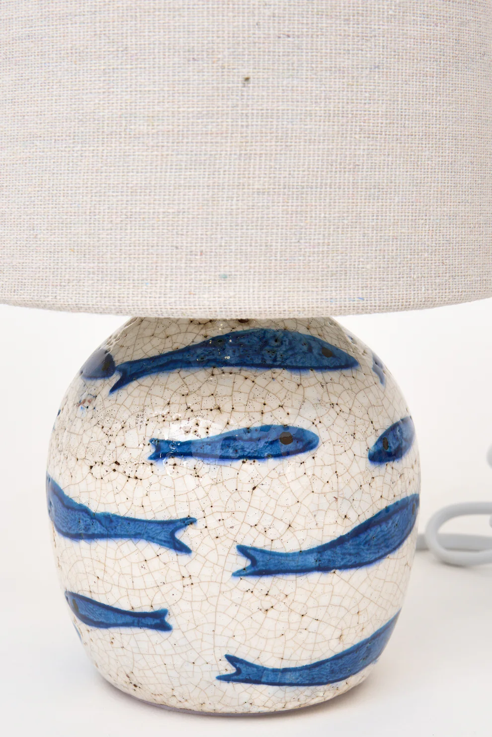 Batela Terracotta Lamp With Fish Motif