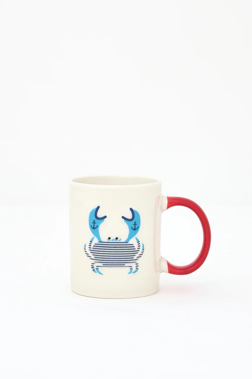 Batela Mug With Painted Crab