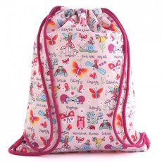 Tyrrell Katz Secret Garden Waterproof Drawstring Bag