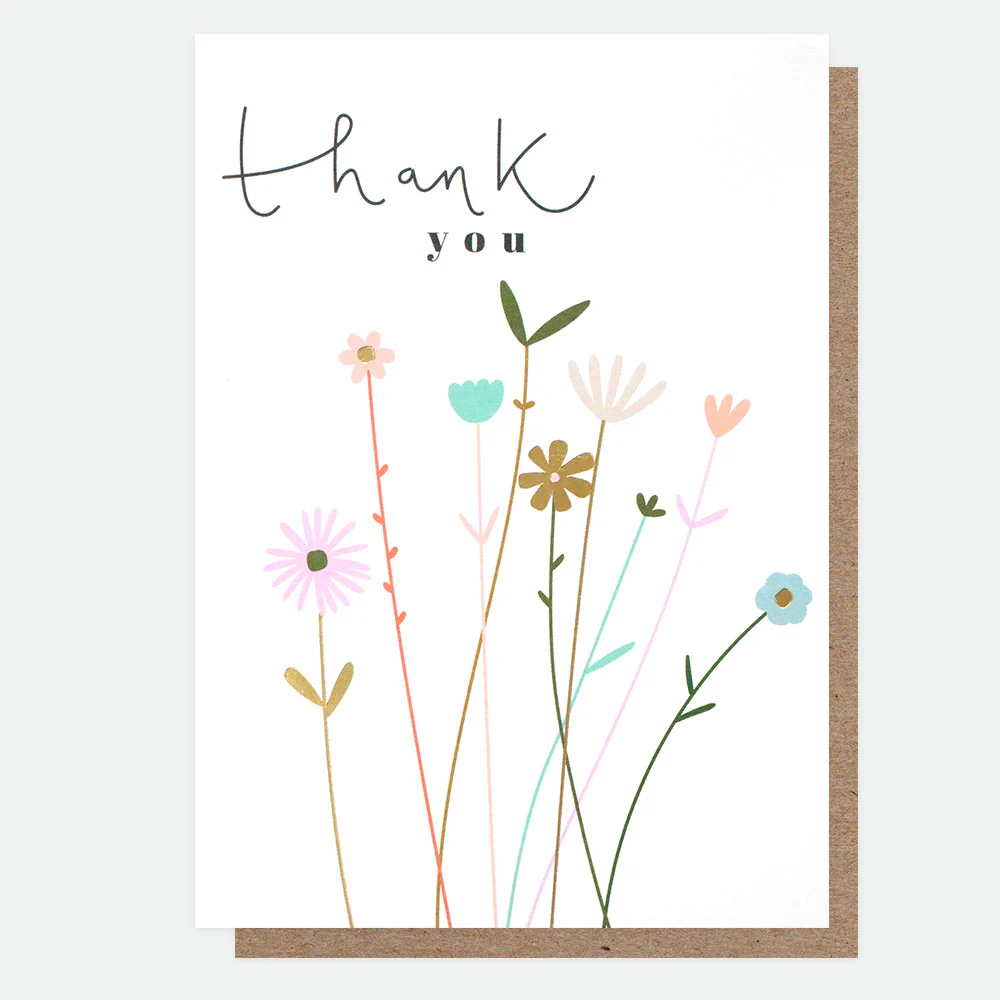 Caroline Gardner Fleur Thank You Card
