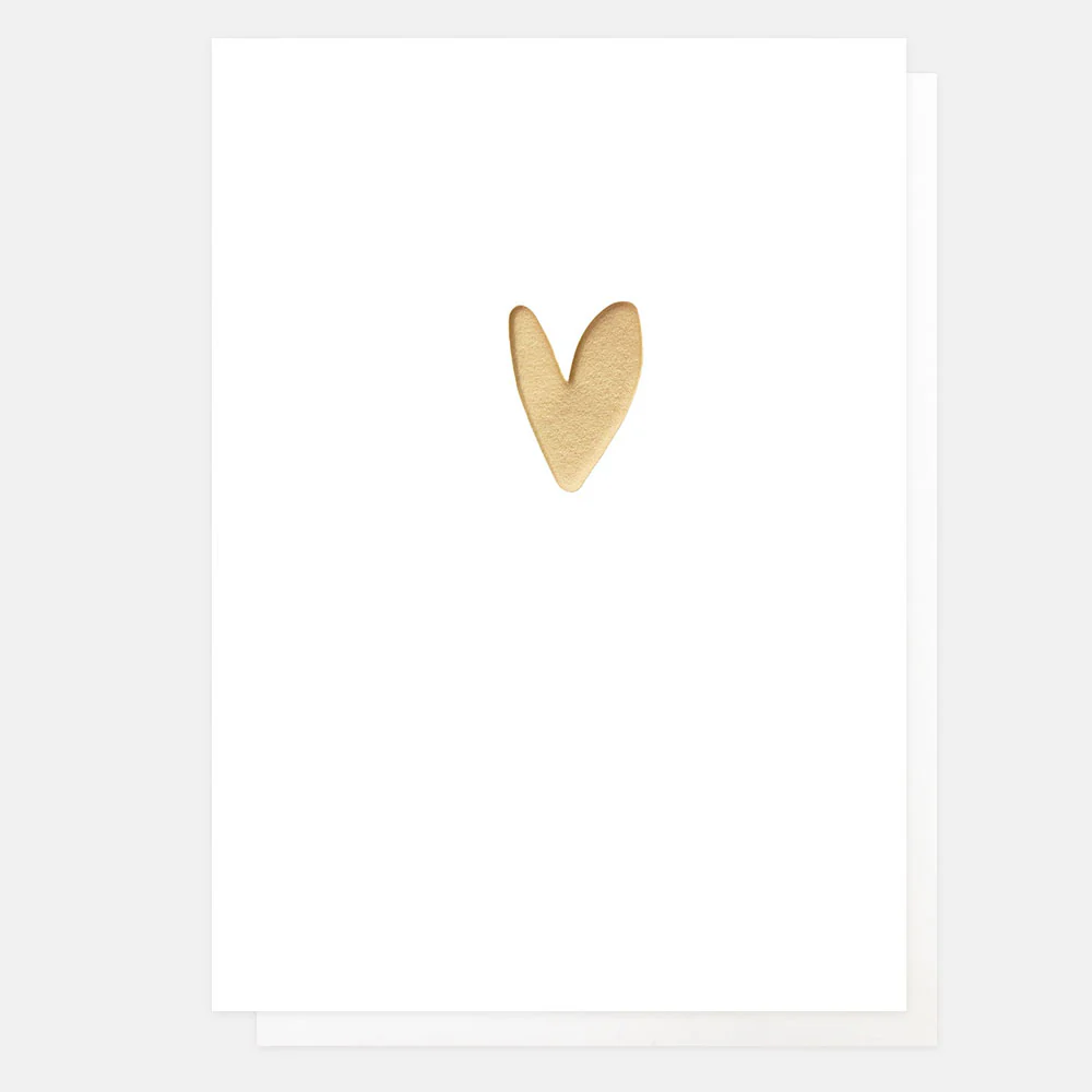 Caroline Gardner Gold Heart Everyday Card