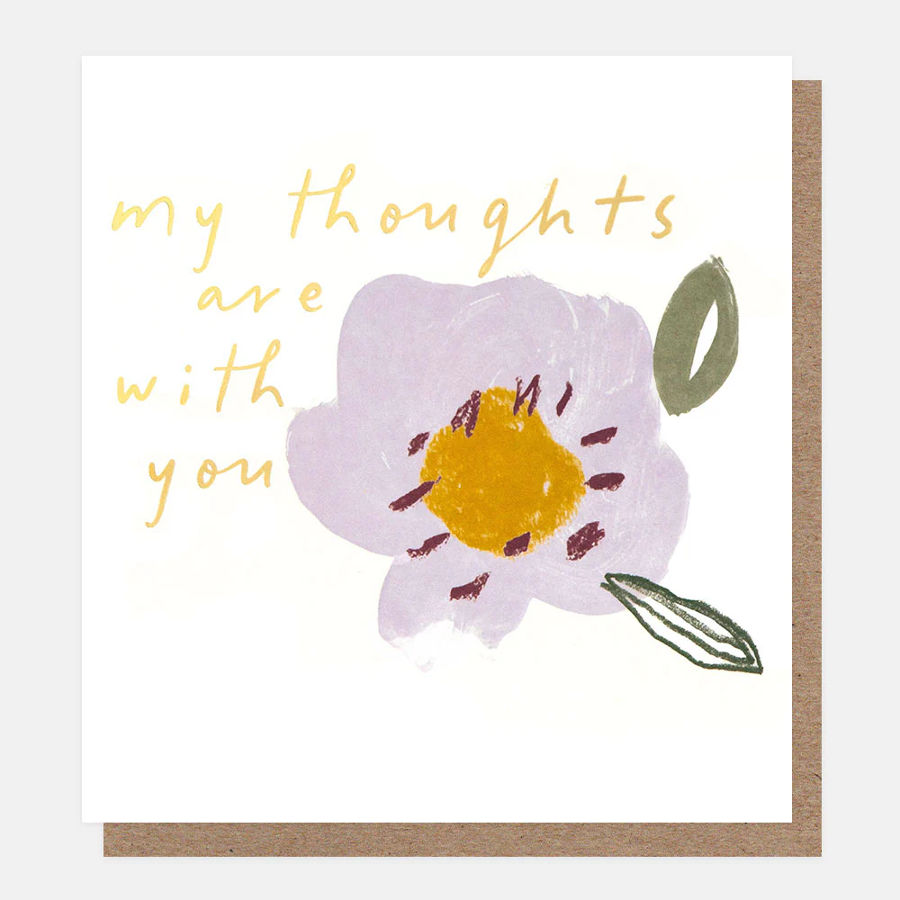 Caroline Gardner Lilac Flower Sympathy Card