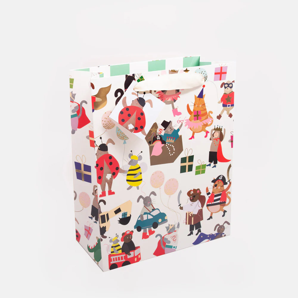 Caroline Gardner Fancy Dress Animals Large Gift Bag