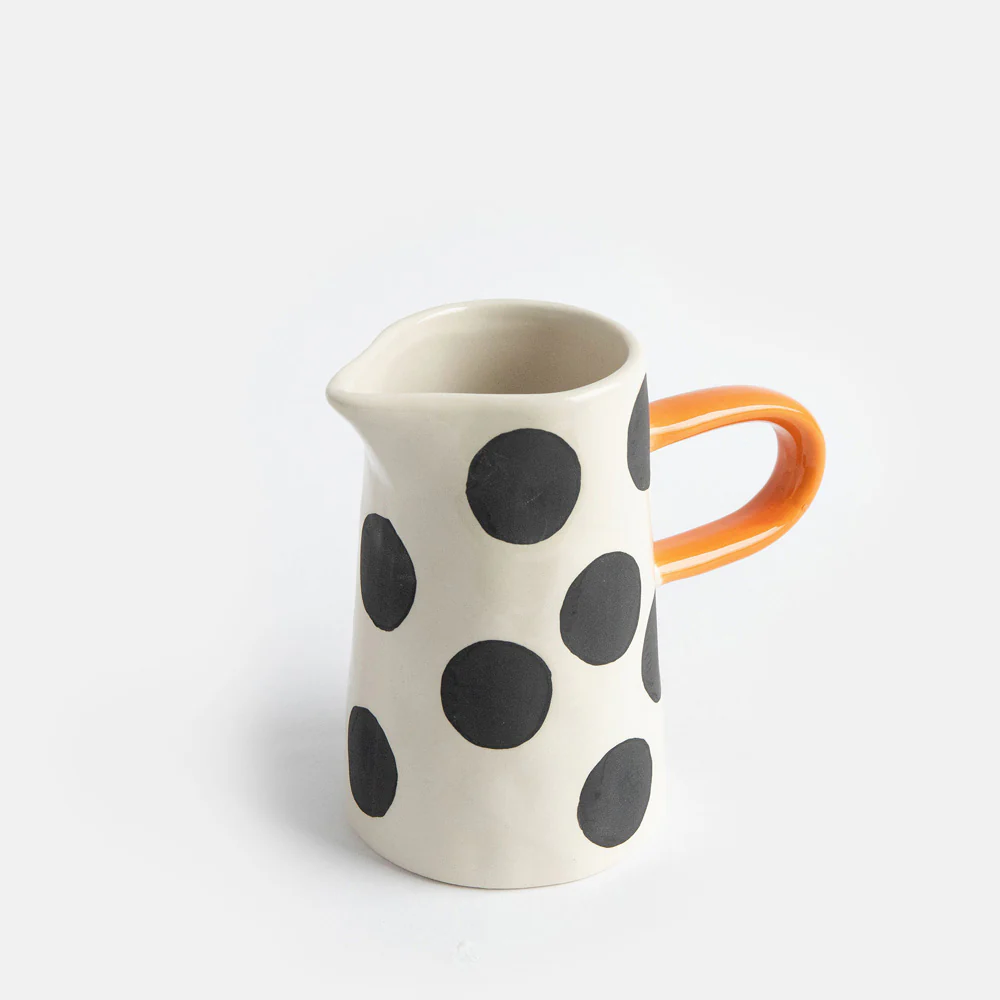 Caroline Gardner Mono Spots Milk Jug