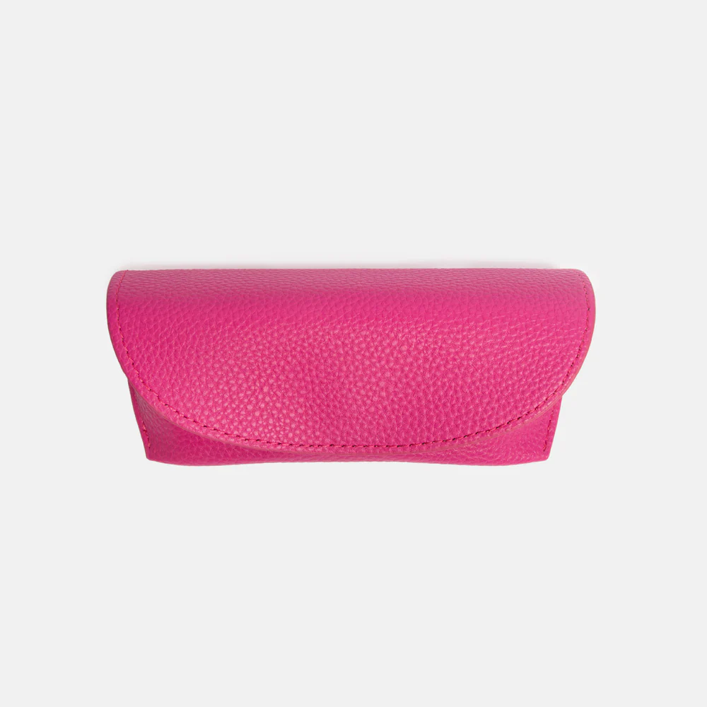 Caroline Gardner Fuchsia Pink Flap Glasses Case