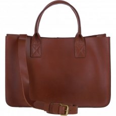 Ashwood Leather Medium Structured Tote Bag with Detachable Strap and Pouch - Tan S02