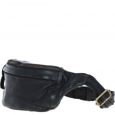 Ashwood Leather Unisex Bumbag / Belt Pouch -  Black D102