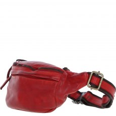 Ashwood Leather Unisex Bumbag / Belt Pouch - Red D102
