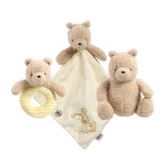 Disney Winnie The Pooh 100 Soft Toy, Comforter and Ring Rattle Gift Set Disney Winnie The Pooh 100 Soft Toy, Comforter and Ring Rattle Gift Set