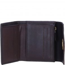 Ashwood Leather Twist Lock Small Purse - Brown L30