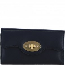 Ashwood Leather Twist Lock Large Purse - Black L31