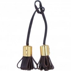Ashwood Leather Bag Charm - Brown L40
