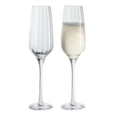 Dartington Crystal Aurea Champagne Flutes Pair Dartington Crystal Aurea Champagne Flutes Pair