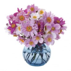 Dartington Crystal Florabundance Anemone Vase - Ink Blue Dartington Crystal Florabundance Anemone Vase - Ink Blue