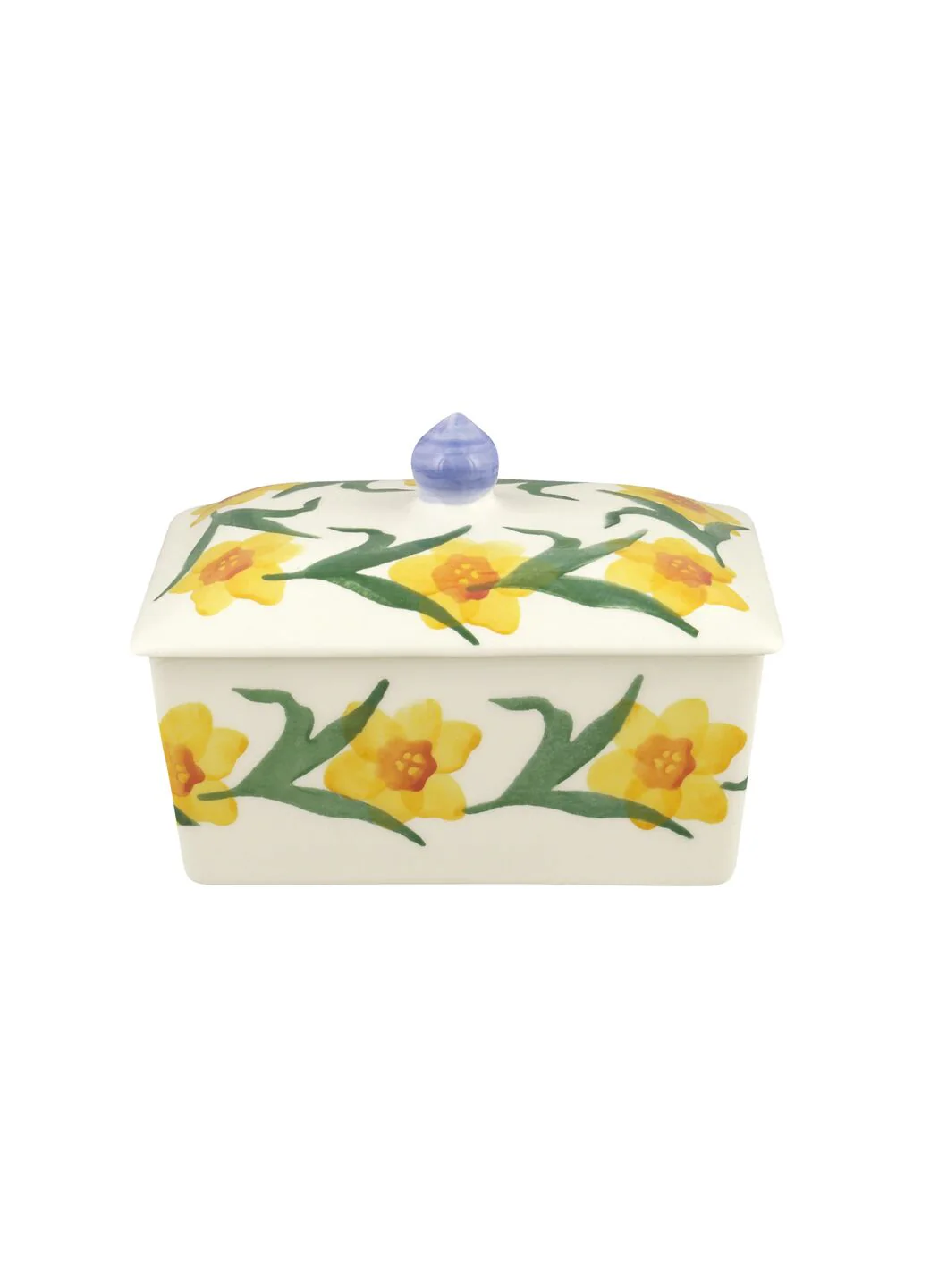 Emma Bridgewater Windblown Daffodils Small Butter Dish
