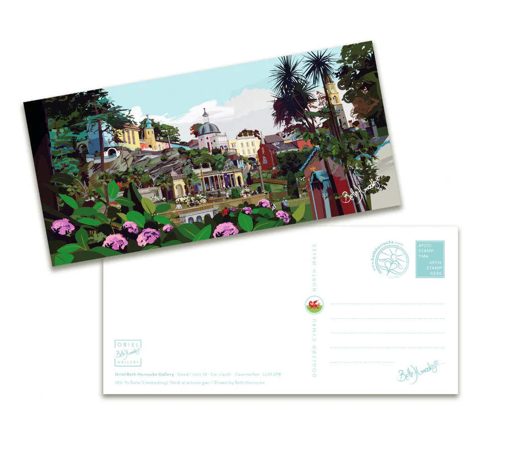 Beth Horrocks Portmeirion Postcard No6 Beth Horrocks Portmeirion Postcard No6