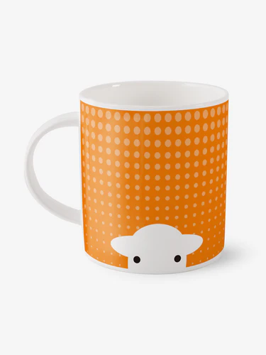 Herdy Peep in The Rain Mug - Orange Herdy Peep in The Rain Mug - Orange