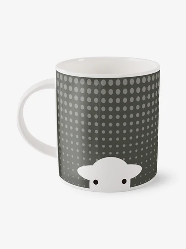 Herdy Peep in The Rain Mug - Grey