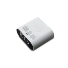 Ortus Charge Wireless Phone Charger FM Clock - White Ortus Charge Wireless Phone Charger FM Clock - White