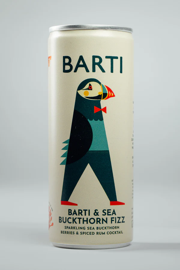 Barti Rum Barti & Sea Buckthorn Fizz Cocktail Can 250ml Barti Rum Barti & Sea Buckthorn Fizz Cocktail Can 250ml
