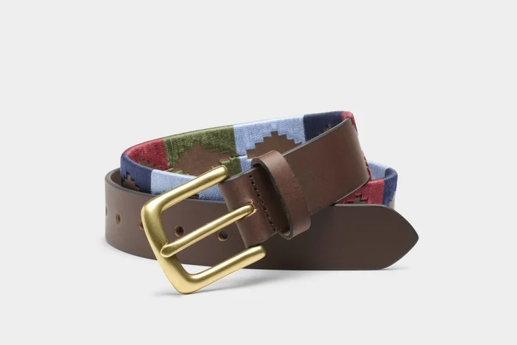 Ibex Mens 30046 Polo Belt Burgundy/Navy/Baby Blue Khaki Ibex Mens 30046 Polo Belt Burgundy/Navy/Baby Blue Khaki