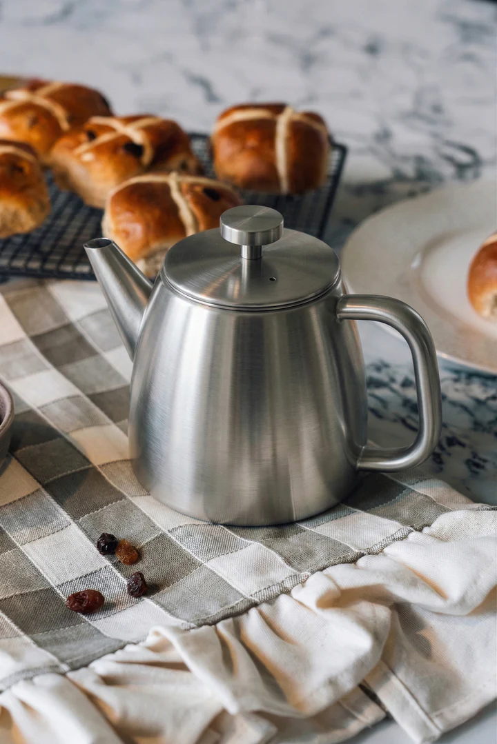 Grunwerg Café Ole Kelham Double Wall Teapot 600ML SS Grunwerg Café Ole Kelham Double Wall Teapot 600ML SS