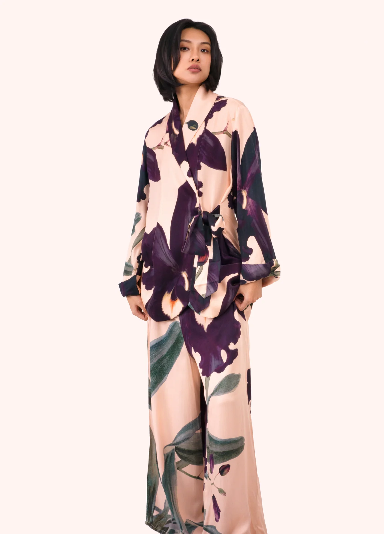 Powder Lux Trousers - Midnight Orchid